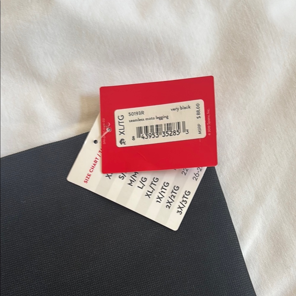 Spanx Moto Seamless Black Leggings